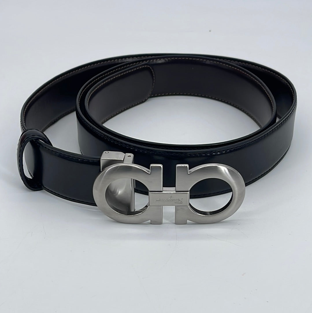 Salvatore Ferragamo Men's Adjustable & Reversible Gancini Leather Belt