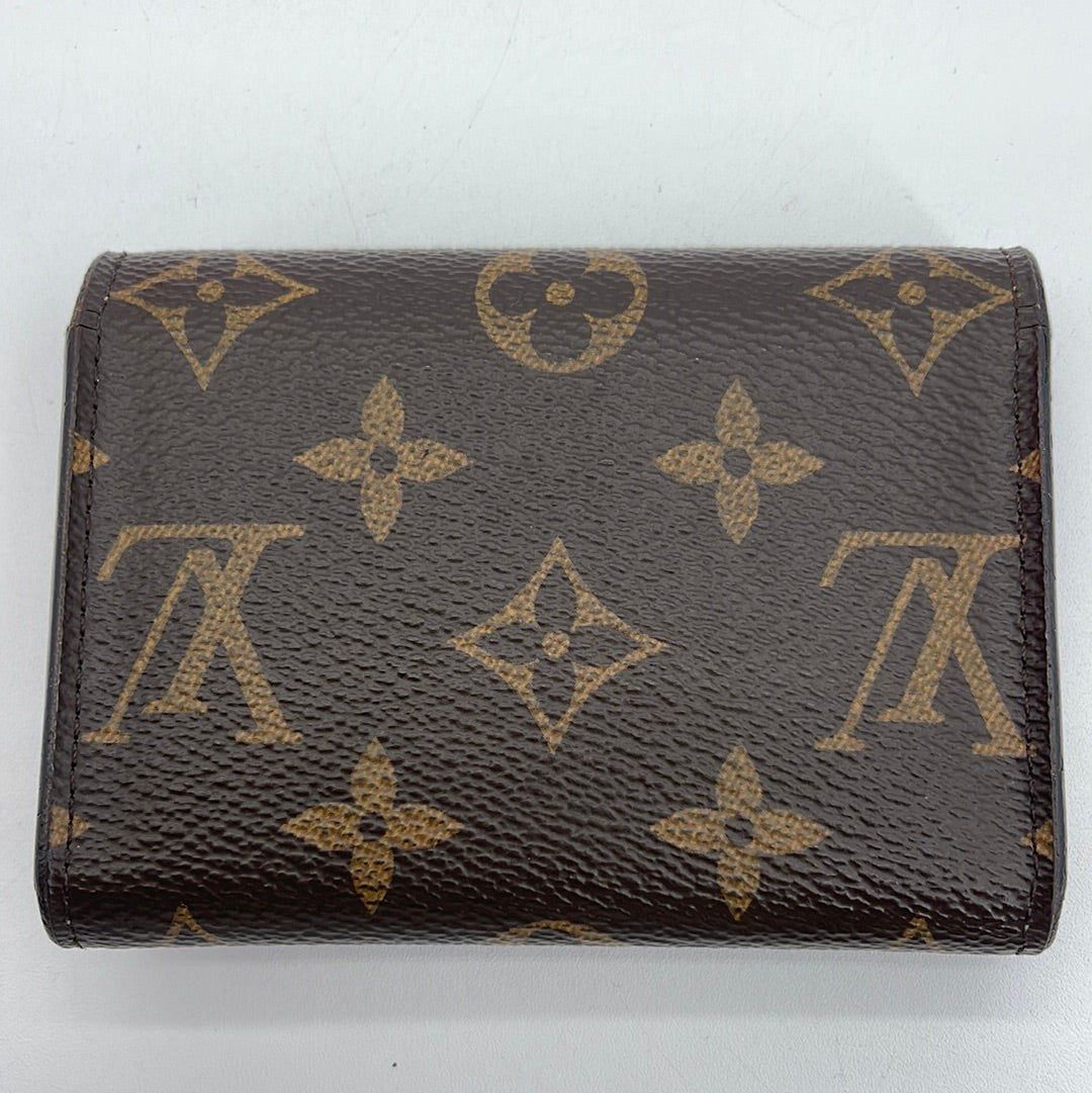 LOUIS VUITTON Rosalie Monogram Canvas Coin Purse Brown