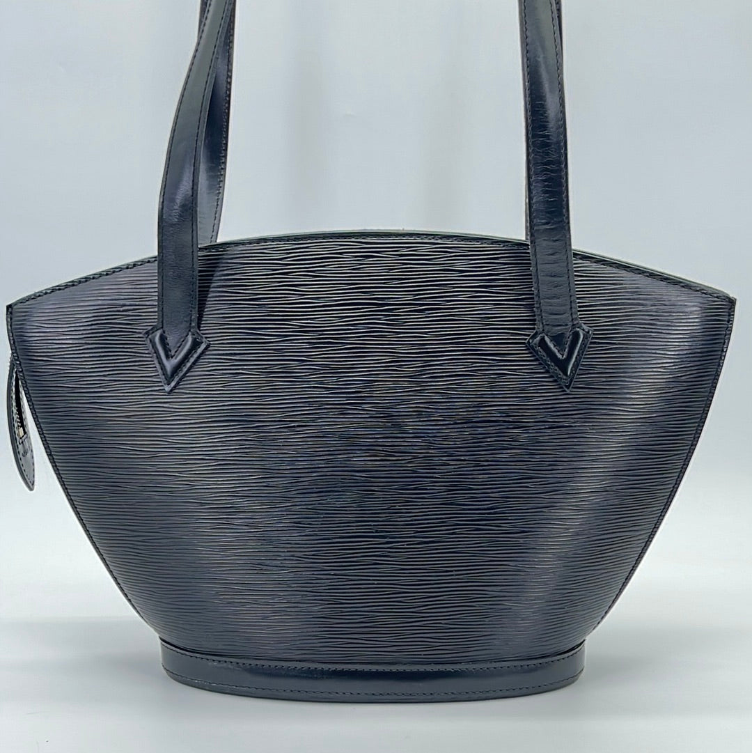 Louis Vuitton Black Epi Leather Sac Plat GM