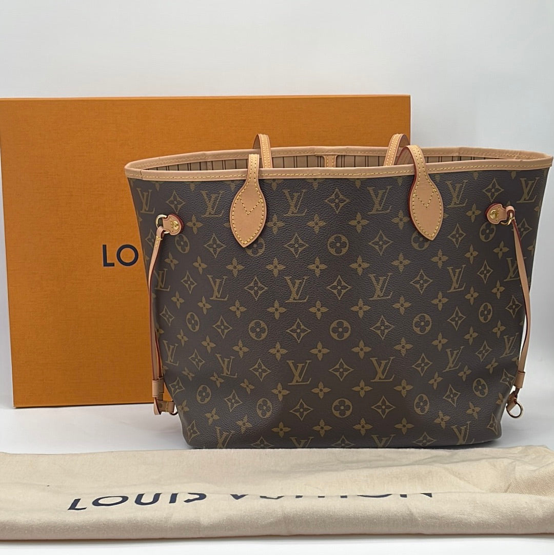 GIFTABLE Preloved Louis Vuitton Monogram Neverfull MM Tote Bag