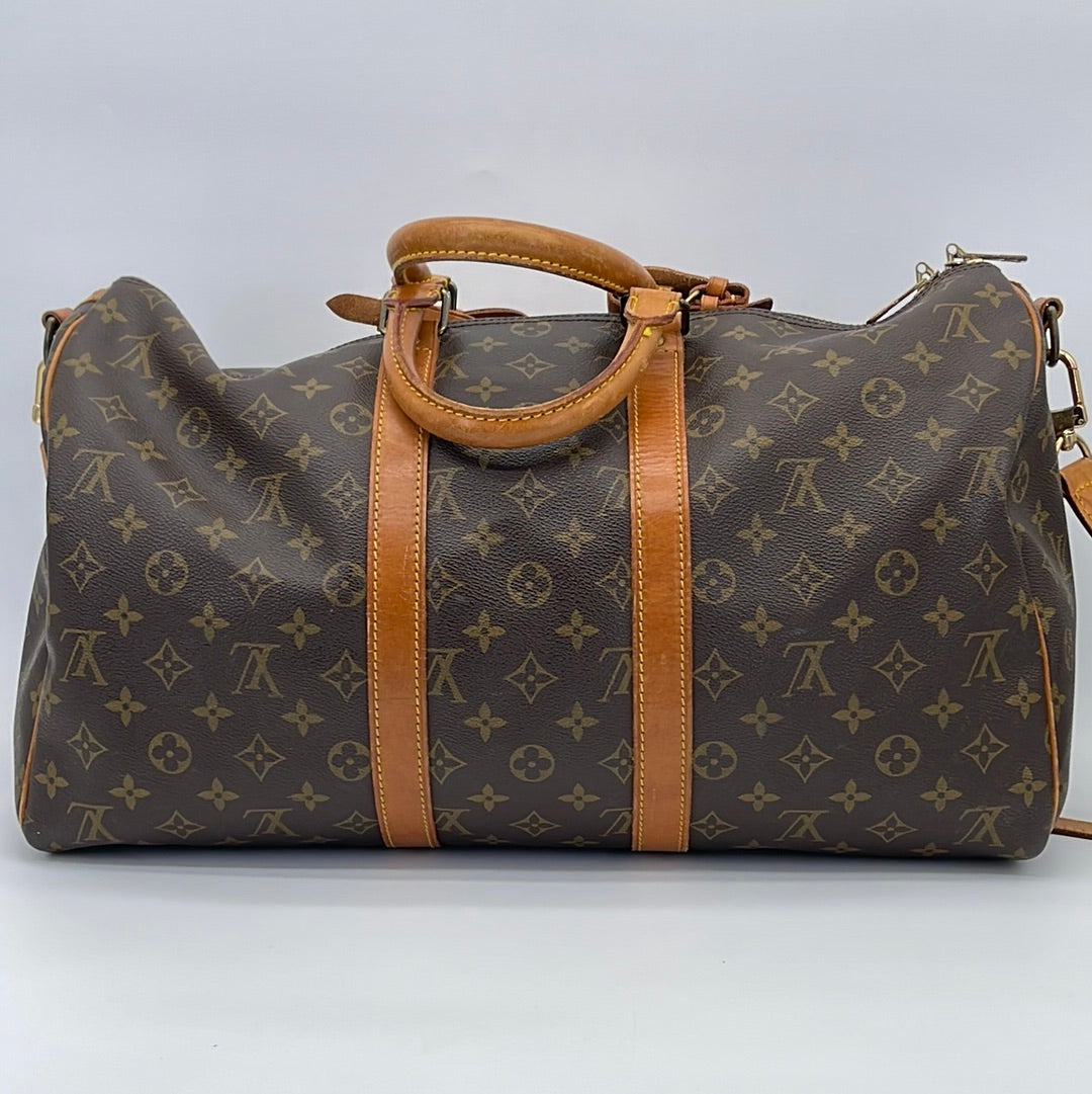 Preloved Vintage Louis Vuitton Keepall 45 Bandouliere Monogram Travel Bag  VI884 082323 $200 OFF DEAL