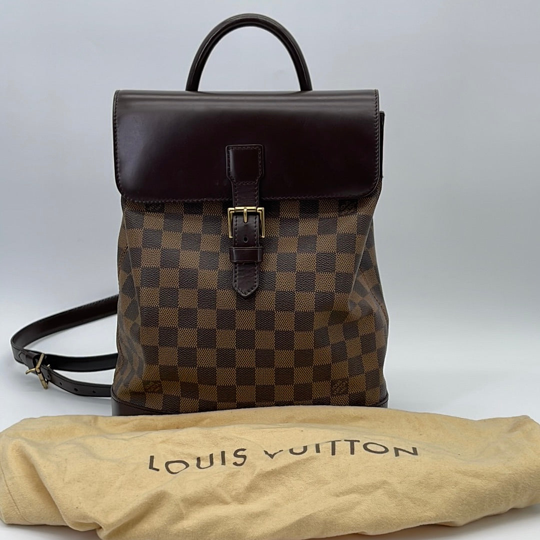 Soho backpack Louis Vuitton Brown in Cotton - 26258081