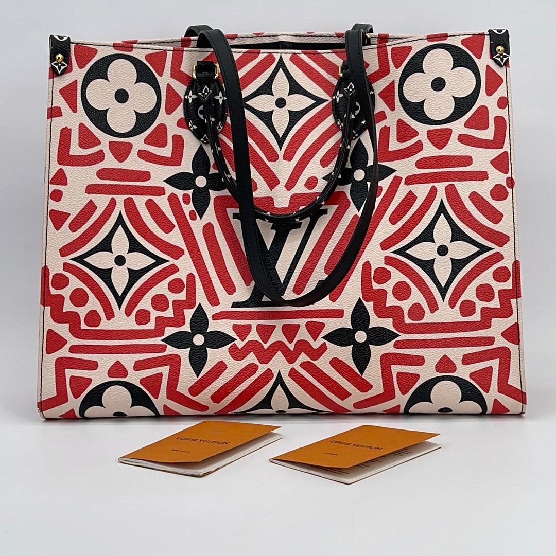 Louis Vuitton Neverfull MM Crafty Giant Monogram Black Red Limited Edition  Bag