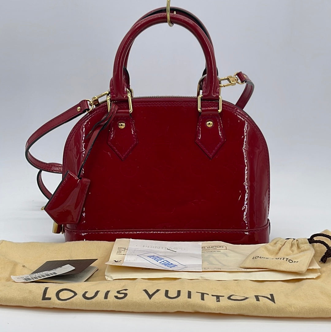 Louis Vuitton Alma BB Red Vernis