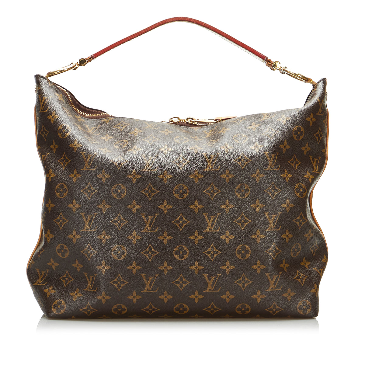 Louis Vuitton Sully #19698 Shoulder Zip Zipper Top Monogram Canvas and  Vachetta Leather Hobo Bag. Hobo bags are hot…