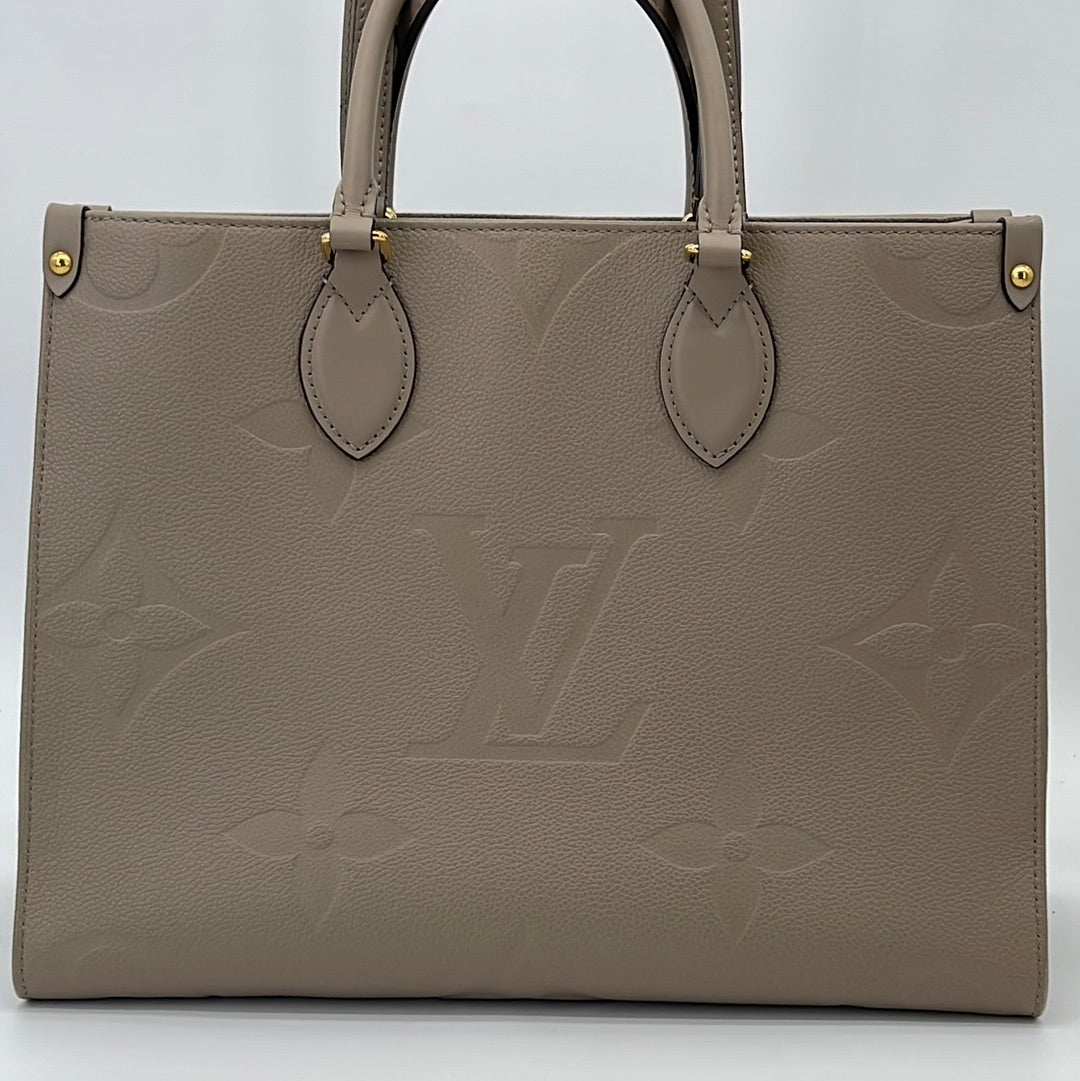 Louis Vuitton Onthego Giant Monogram Empreinte Leather Tote Bag