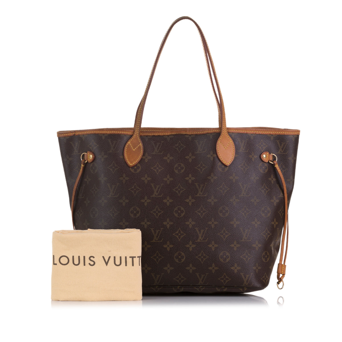 Neverfull cloth tote Louis Vuitton Beige in Cloth - 27160808