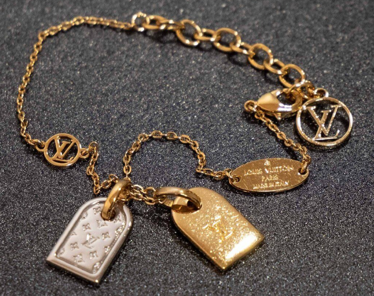 082323 SNEAK PEEK Preloved Louis Vuitton Monogram Nano Bracelet Size 1 –  KimmieBBags LLC