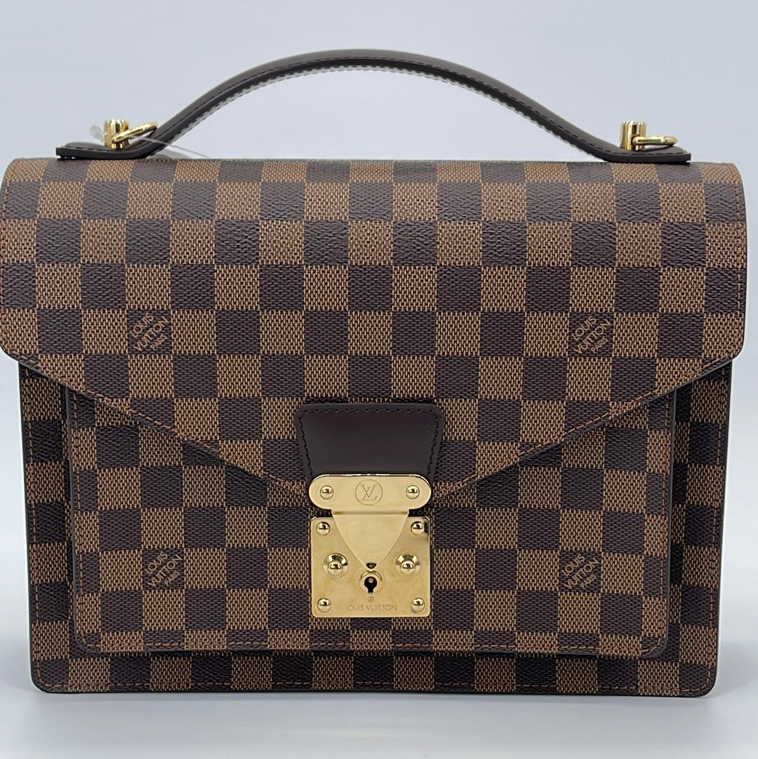 Louis Vuitton Hand Bag Monogram Monceau Briefcase color brown japan Used