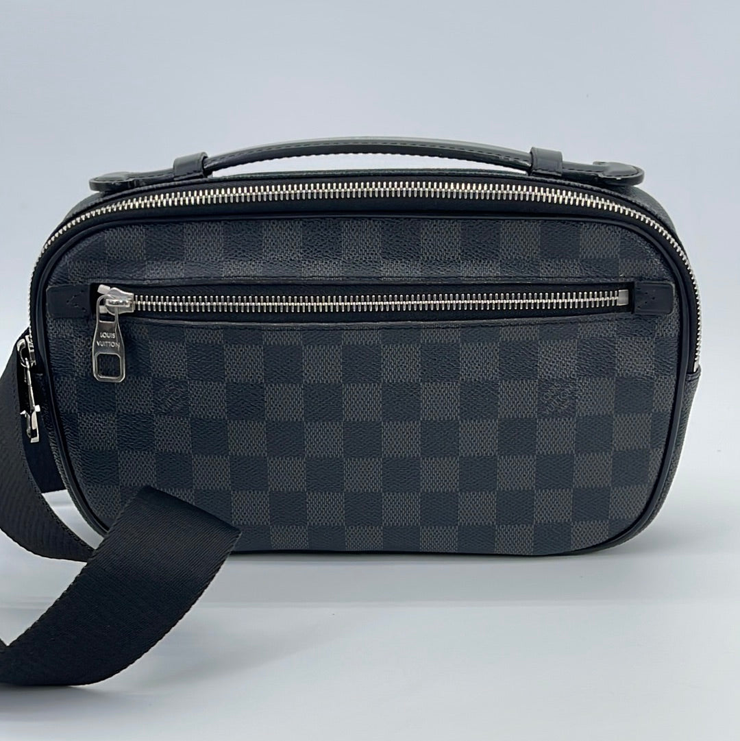 Louis Vuitton, Bags, Louis Vuitton Damier Graphite Ambler Belt Bag