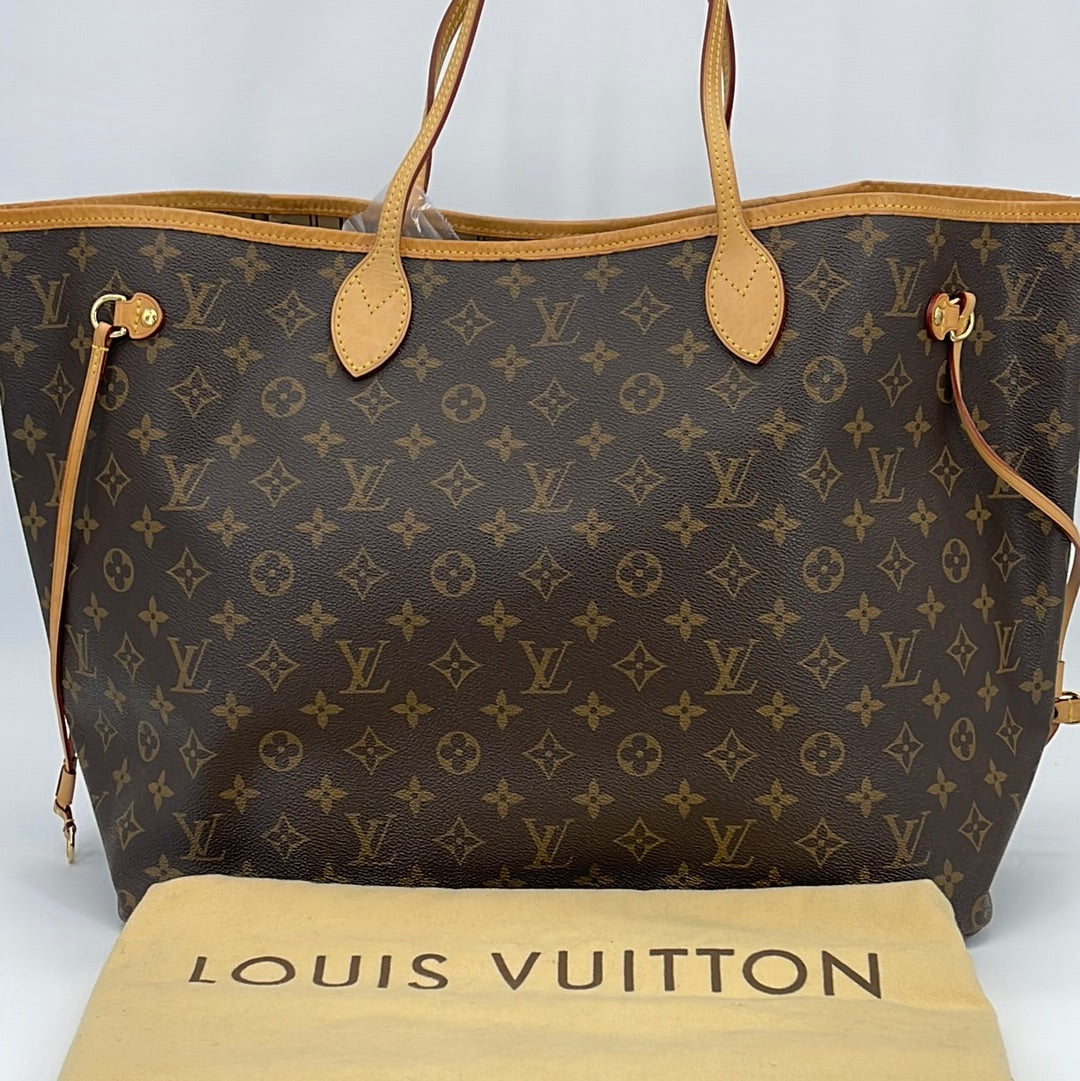 Louis Vuitton Brown, Pattern Print Monogram Looping GM