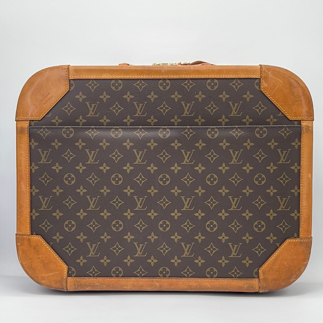 Louis Vuitton Vintage Monogram Stratos 80 Suitcase Trunk - Brown