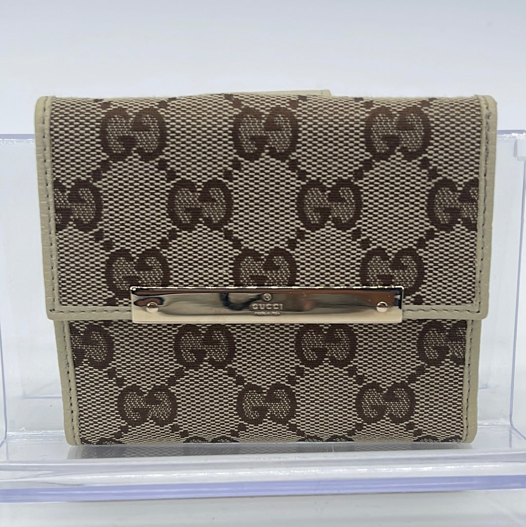 Pre-owned Gucci Monogram GG Canvas Wallet – Sabrina's Closet
