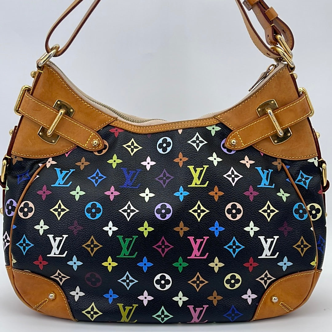 Louis Vuitton 2010 pre-owned monogram multicolour Greta handbag, Black