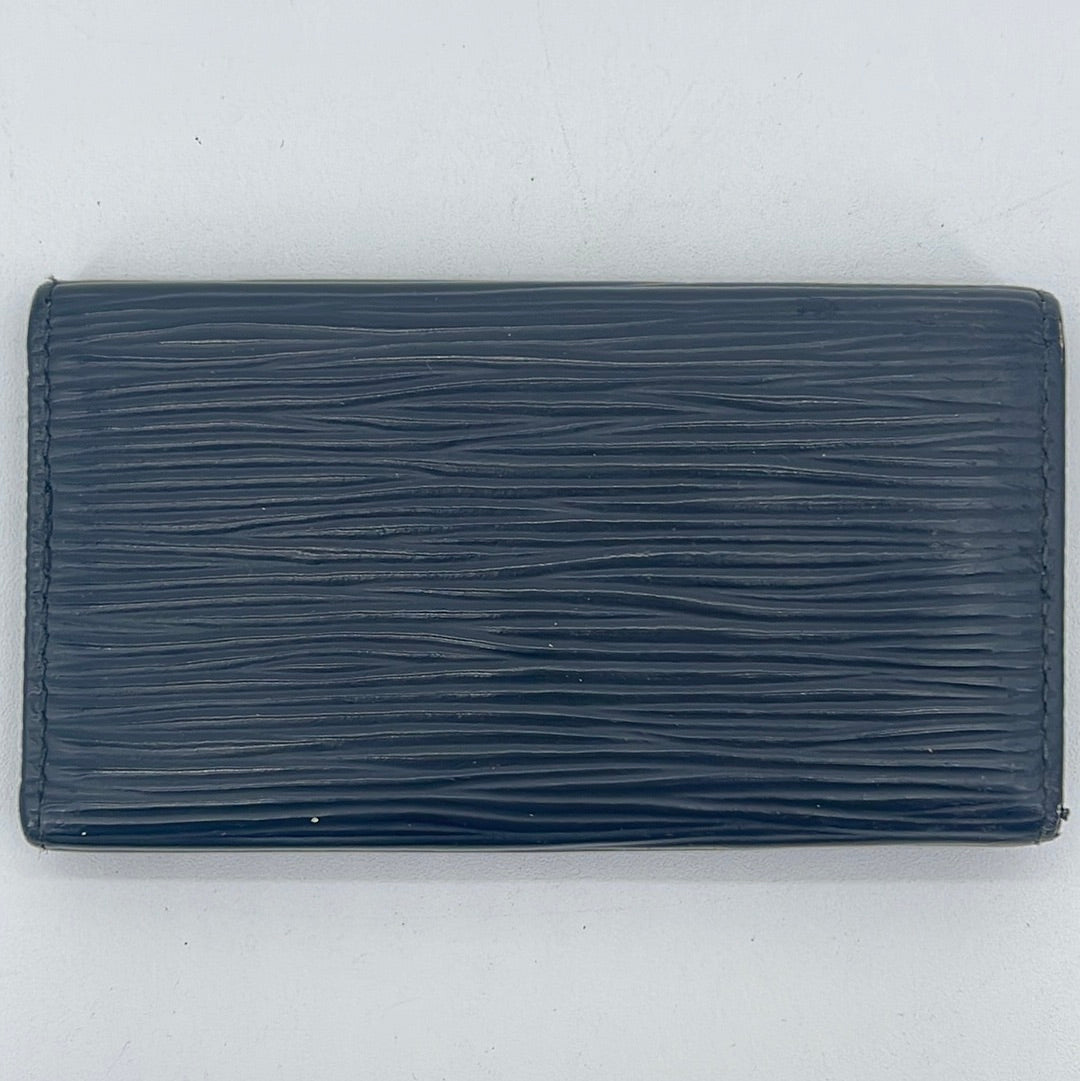 Louis Vuitton Navy Blue Epi Leather Card Holder Louis Vuitton