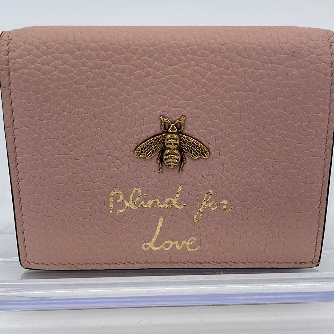 Gucci Blind for Love Leather Compact Wallet