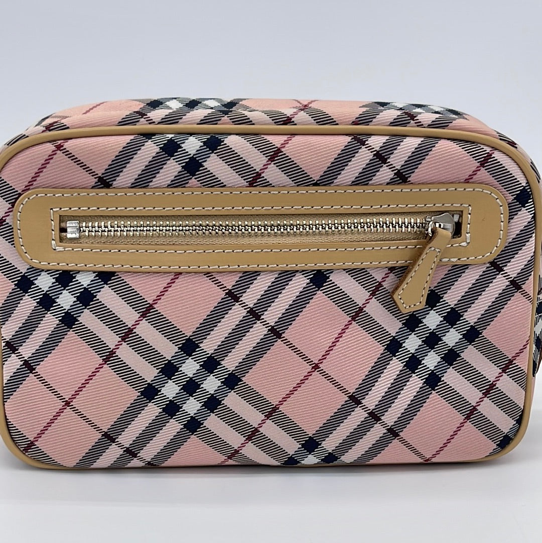 Vintage BURBERRY Hand Bag Mini Check BLUE LABEL