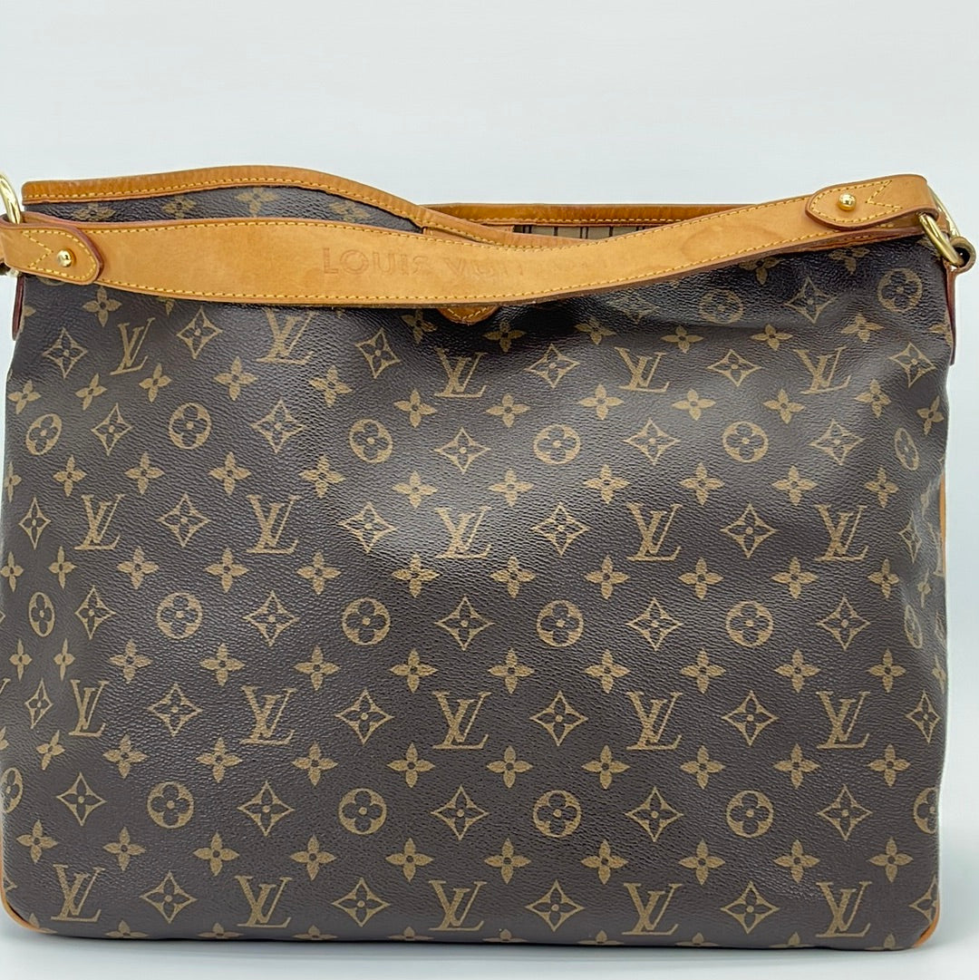 Buy Vintage LV Delightful Monogram MM Bag Shoulder Leather Nice