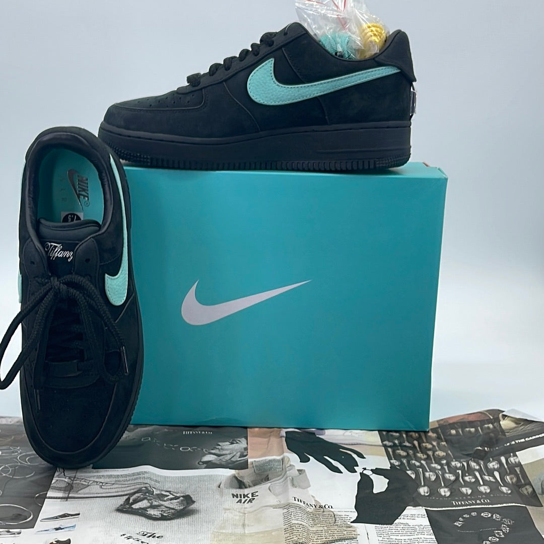 Nike Airforce 1 Tiffany Co Black Men's Sneakers Shoes
