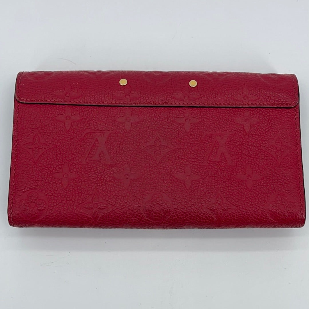 Preloved Louis Vuitton Plum Monogram Empreinte Portefeuille Curieuse Leather Wallet CA0125 092923