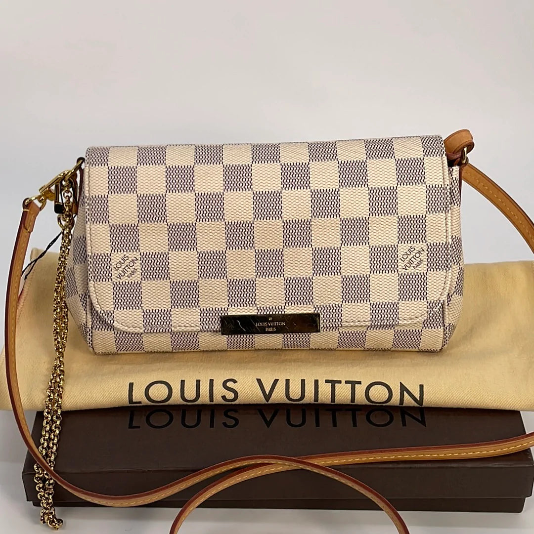 Louis Vuitton Favorite PM Damier Azur Shoulder Bag