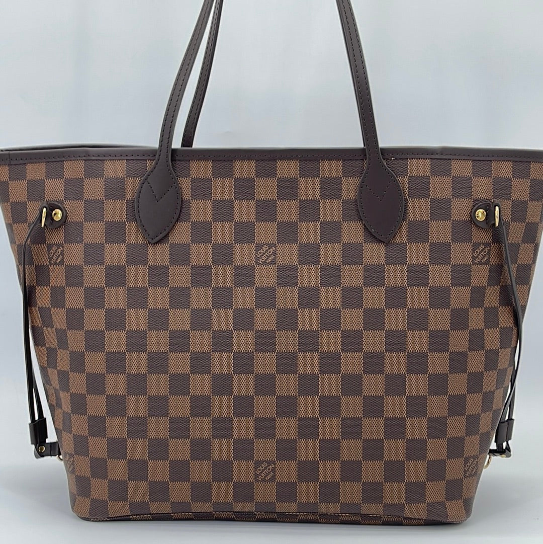 Louis Vuitton Neverfull MM Brown Damier Ebene Canvas Tote W/Pink Organizing  Insert Pre-owned Cloth ref.674186 - Joli Closet