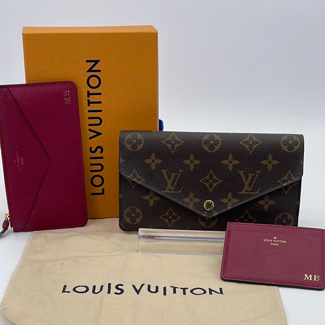 Preloved Louis Vuitton Josephine Wallet Monogram with Pink Interior GT –  KimmieBBags LLC