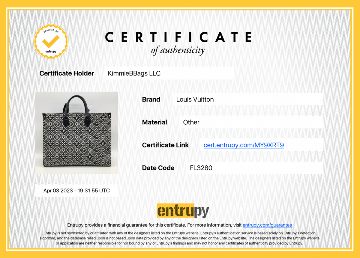 PRELOVED Louis Vuitton Black Since 1854 Giant Monogram OnTheGo GM