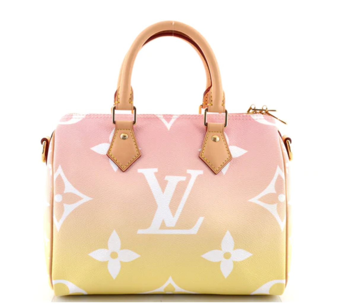 LIKE NEW) Louis Vuitton Giant Monogram Speedy 25 Bandolier Bag By