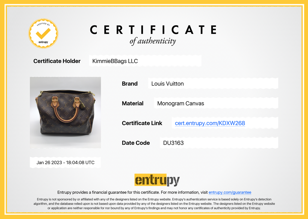 Louis Vuitton Babylone Shoulder Bag w/ Entrupy Certificate for Sale