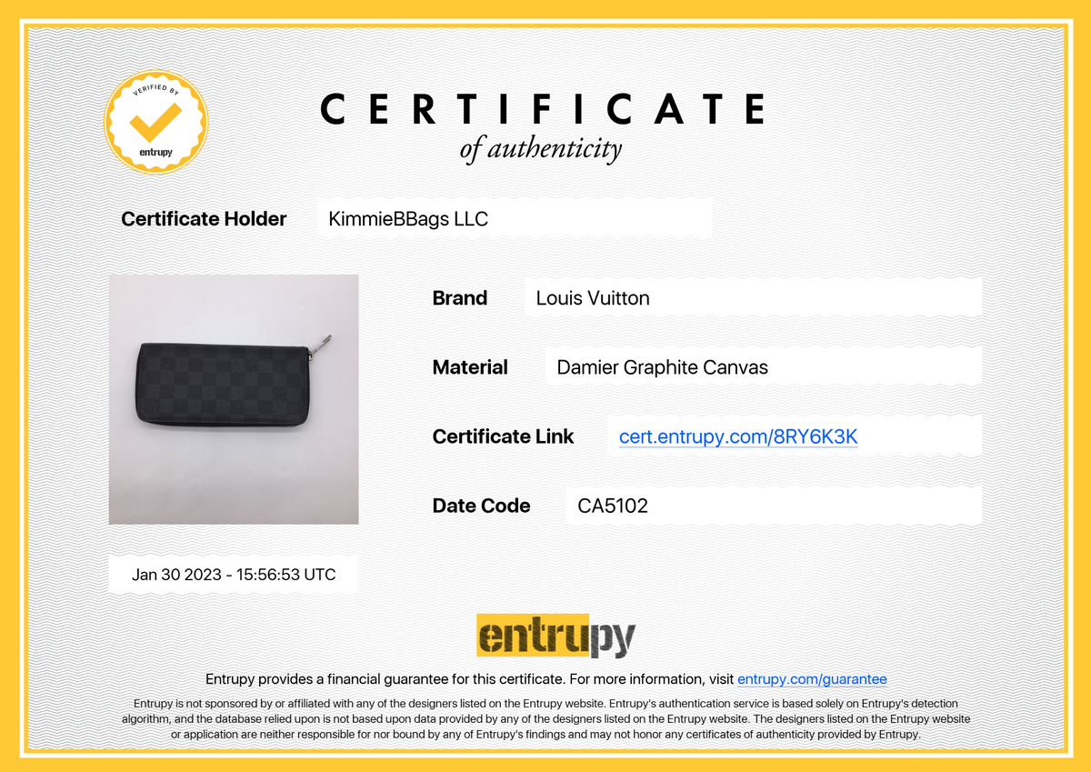 Preloved Louis Vuitton Damier Graphite Men's Utility Wallet FH2250 121 –  KimmieBBags LLC