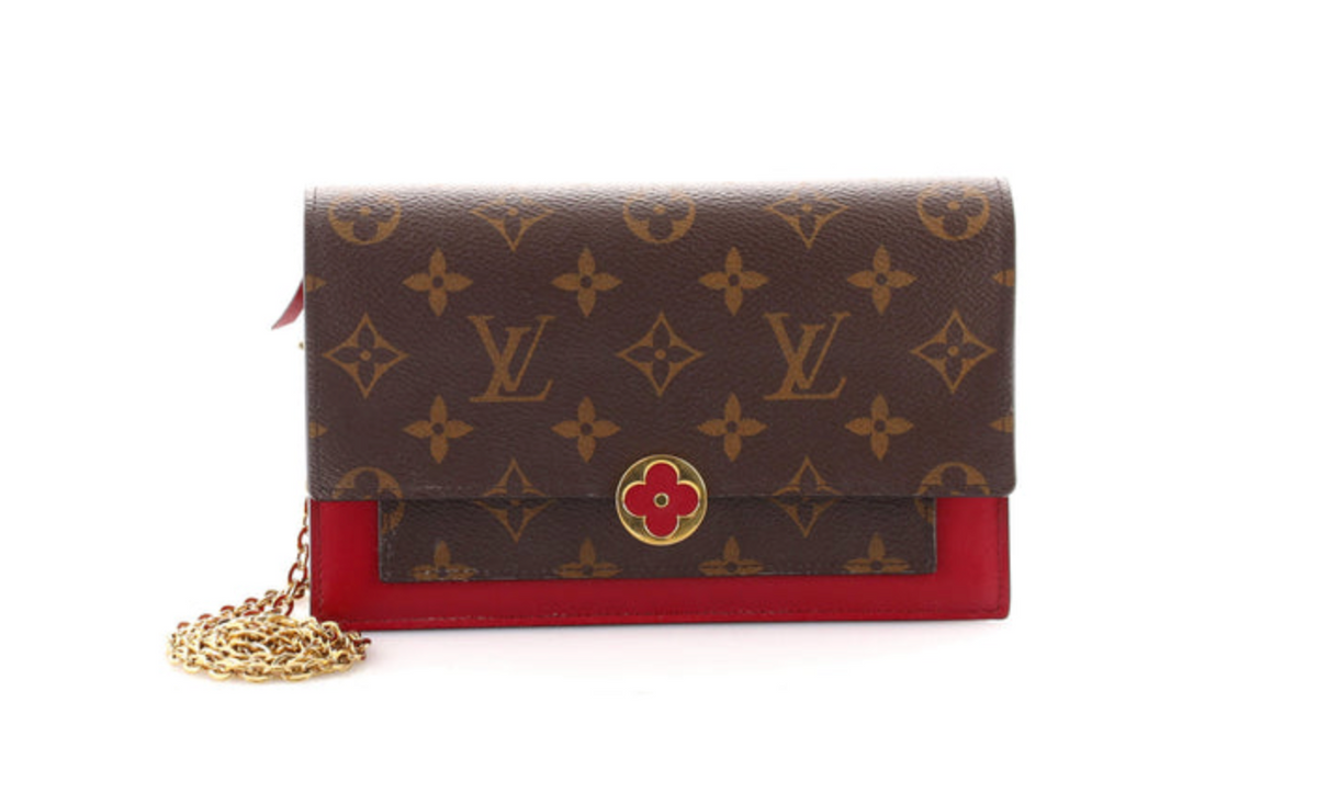 Sell Louis Vuitton Flore Chain Wallet - Brown/Red