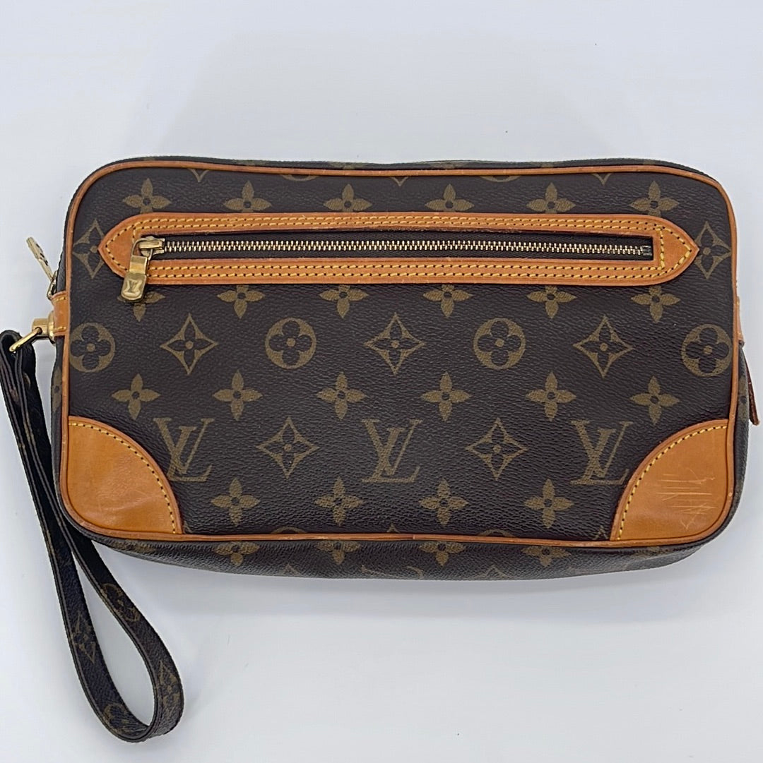 Vintage LOUIS VUITTON Monogram Canvas Marly Wristlet Bag TH8903 040523 –  KimmieBBags LLC