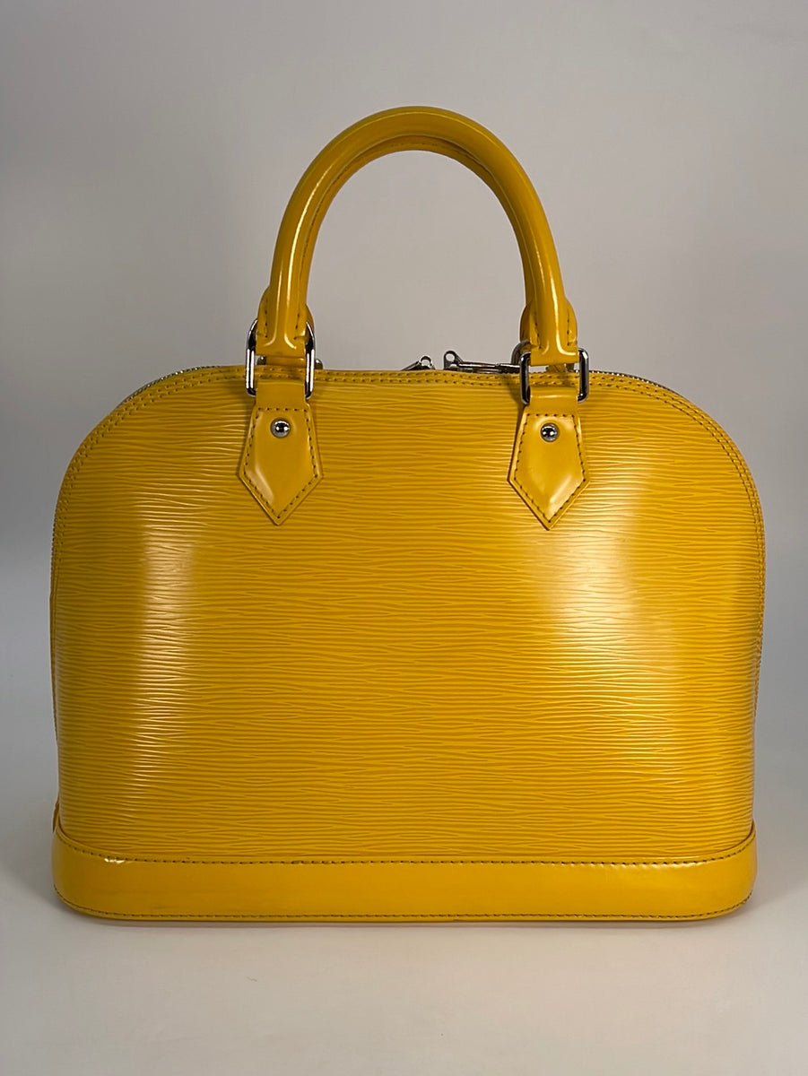 Louis Vuitton Vintage Epi Alma PM Yellow Beauty products Japan Used