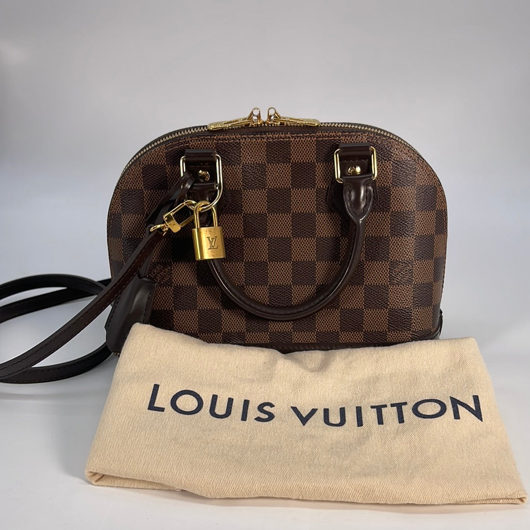 Louis Vuitton Alma BB in Damier Ebene  Louis vuitton handbags, Louis  vuitton vintage bags, Vintage louis vuitton handbags