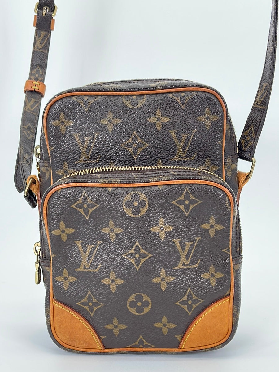 VTG~Louis Vuitton Paris Made in France Monogram Crossbody Mini Bag  8"Hx6"Wx3.5"D