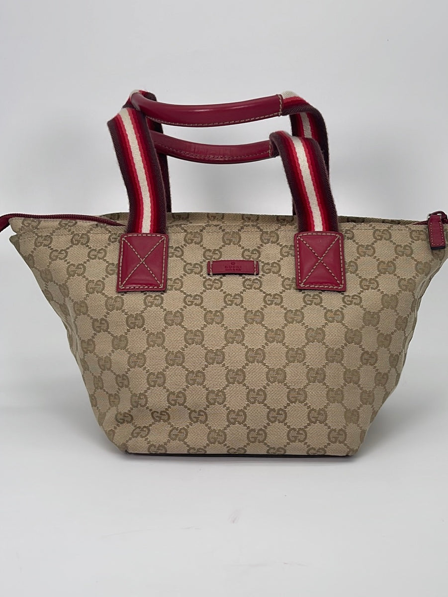Preloved GUCCI GG Canvas and Brown Leather Large Eclipse Tote 12083600 –  KimmieBBags LLC