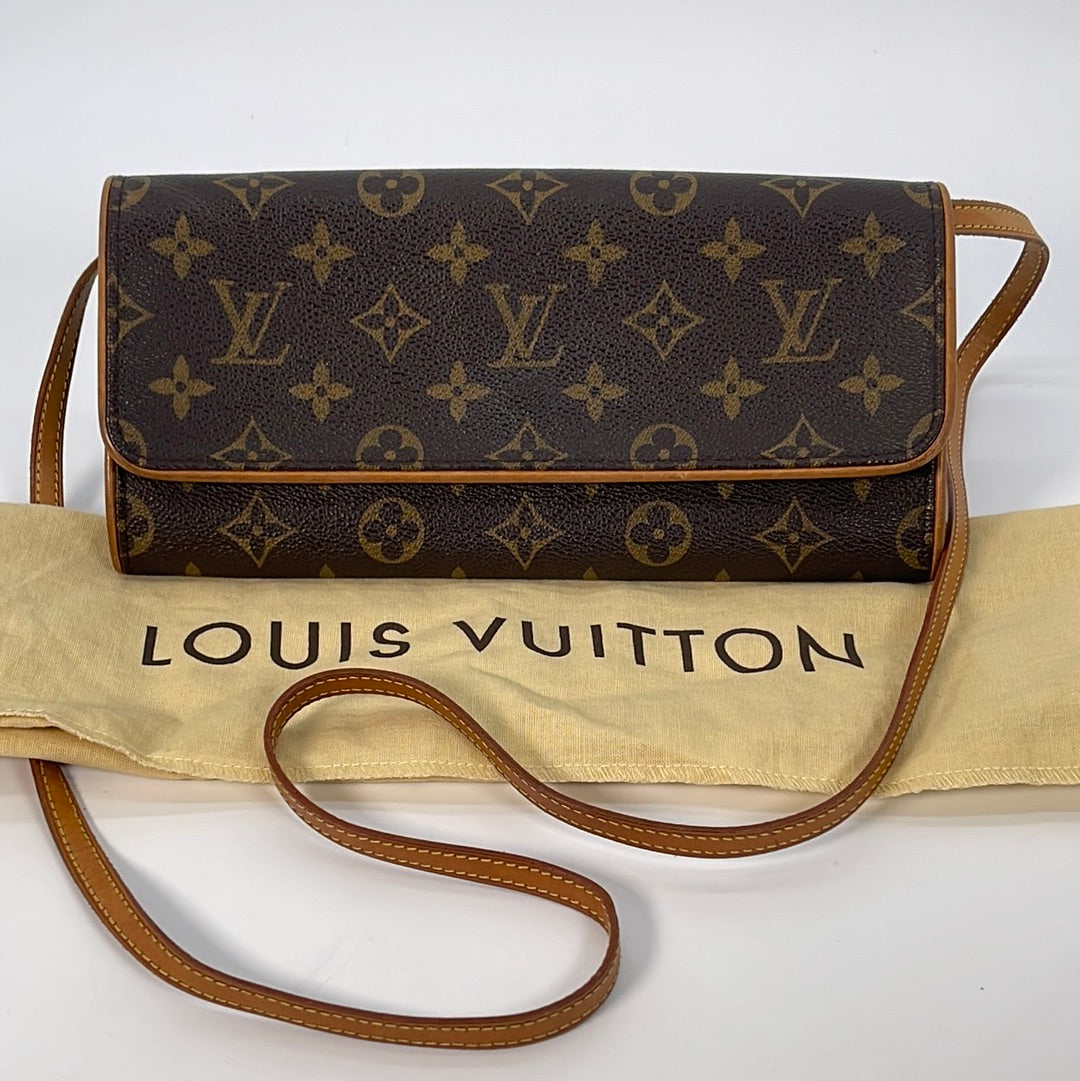 Louis Vuitton Monogram Pochette Twin GM w/ Strap - Brown Crossbody