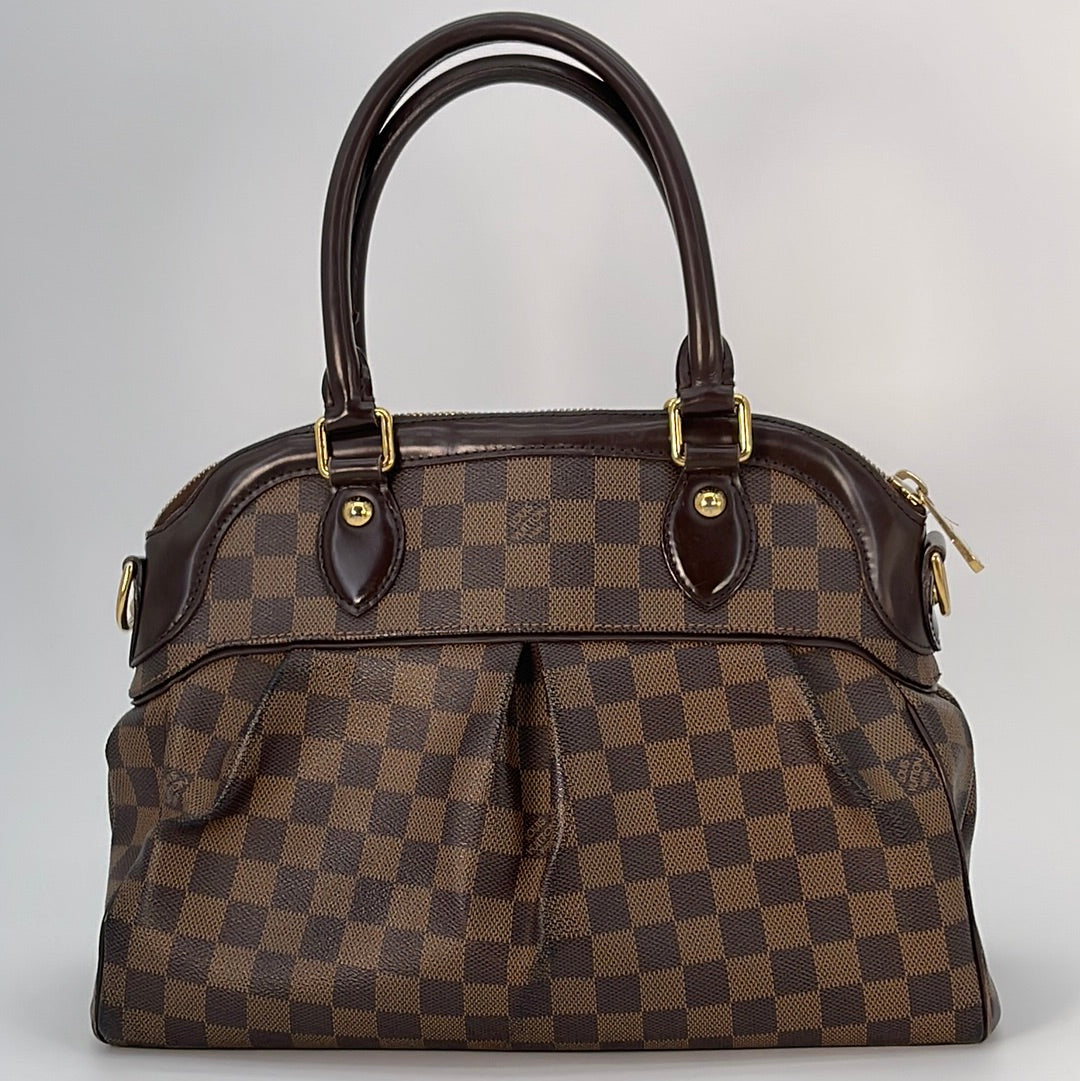 Used Louis Vuitton Brown Damier Ebene Trevi Bag
