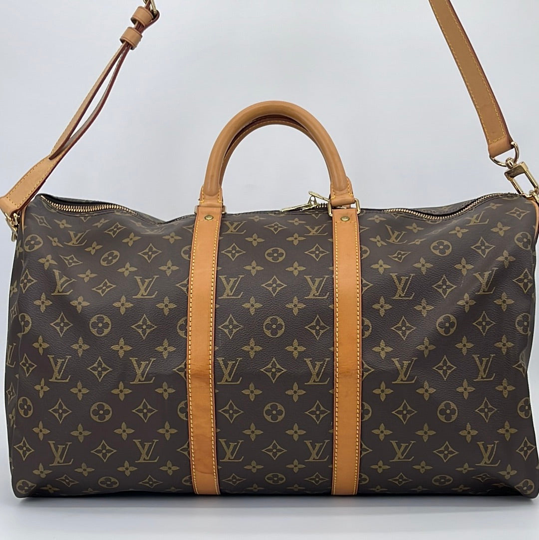 Vintage Louis Vuitton Keepall 60 Monogram Bandolier Bag VI882 082323 $ –  KimmieBBags LLC