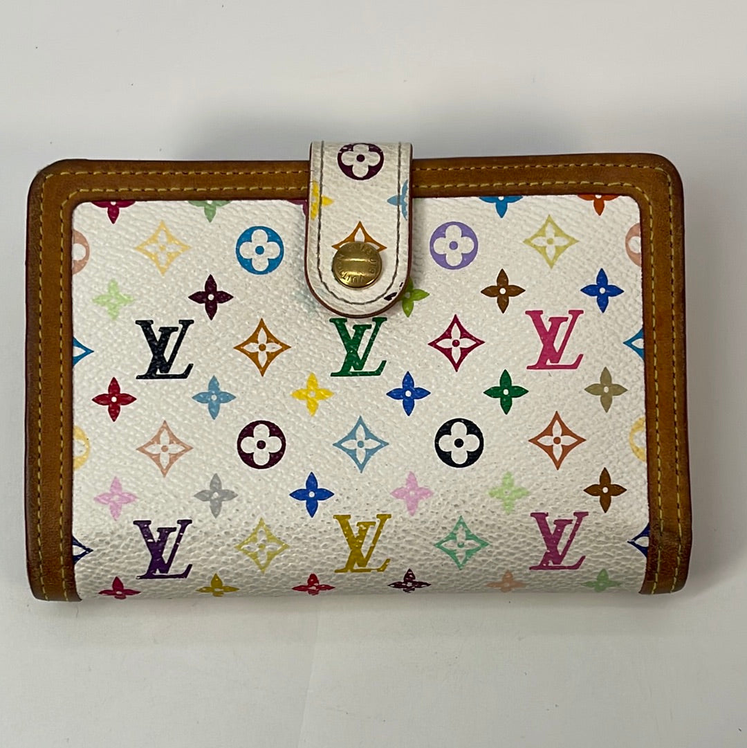 Louis Vuitton Monogram Multicolore French Purse Wallet (SHF-18086