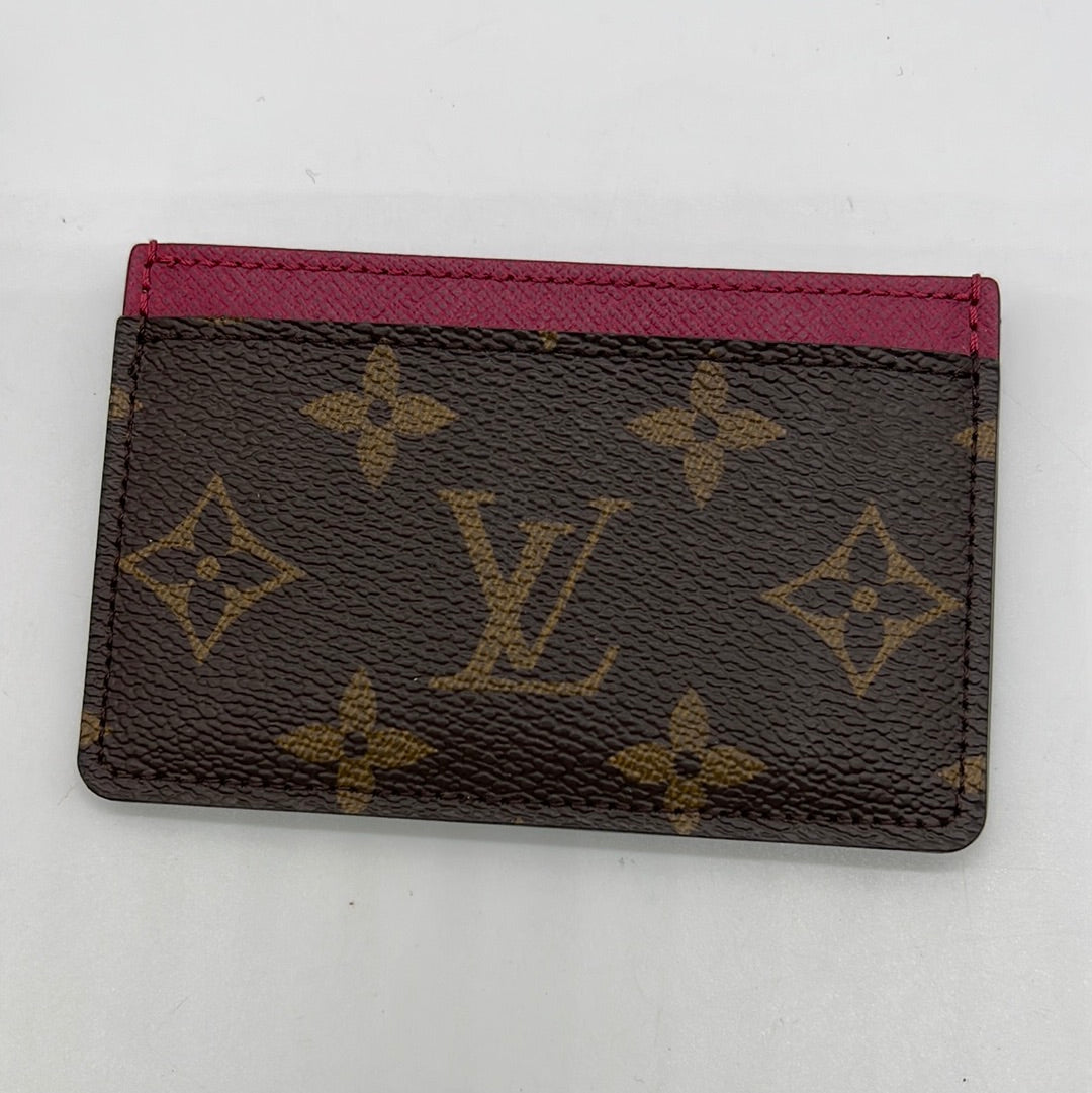 PRELOVED Louis Vuitton Monogram Canvas Card Case CA4106 012223