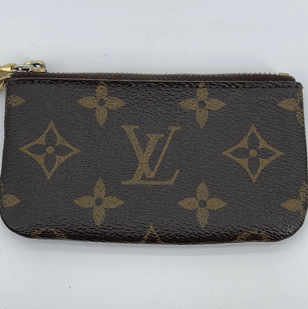Louis Vuitton Key Coin Pouch Monogram Canvas Brown