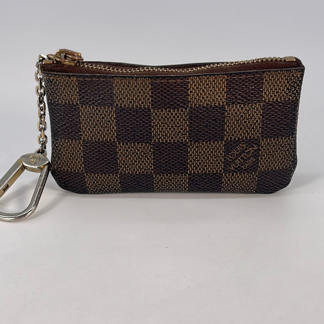 VINTAGE Louis Vuitton Damier Ebene Pochette Cles Coin Pouch