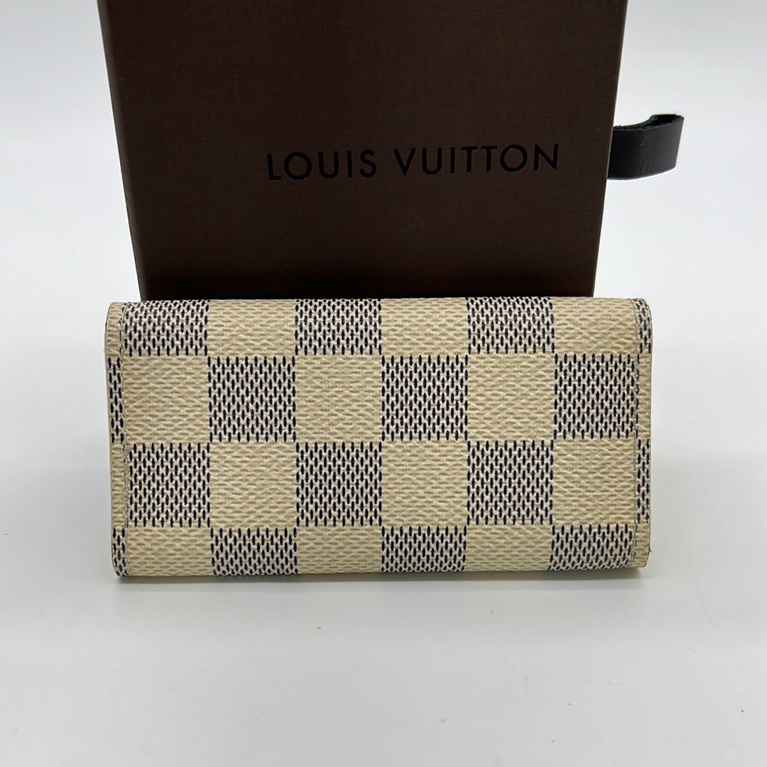 Shop Louis Vuitton DAMIER AZUR Louis Vuitton 4 KEY HOLDER by