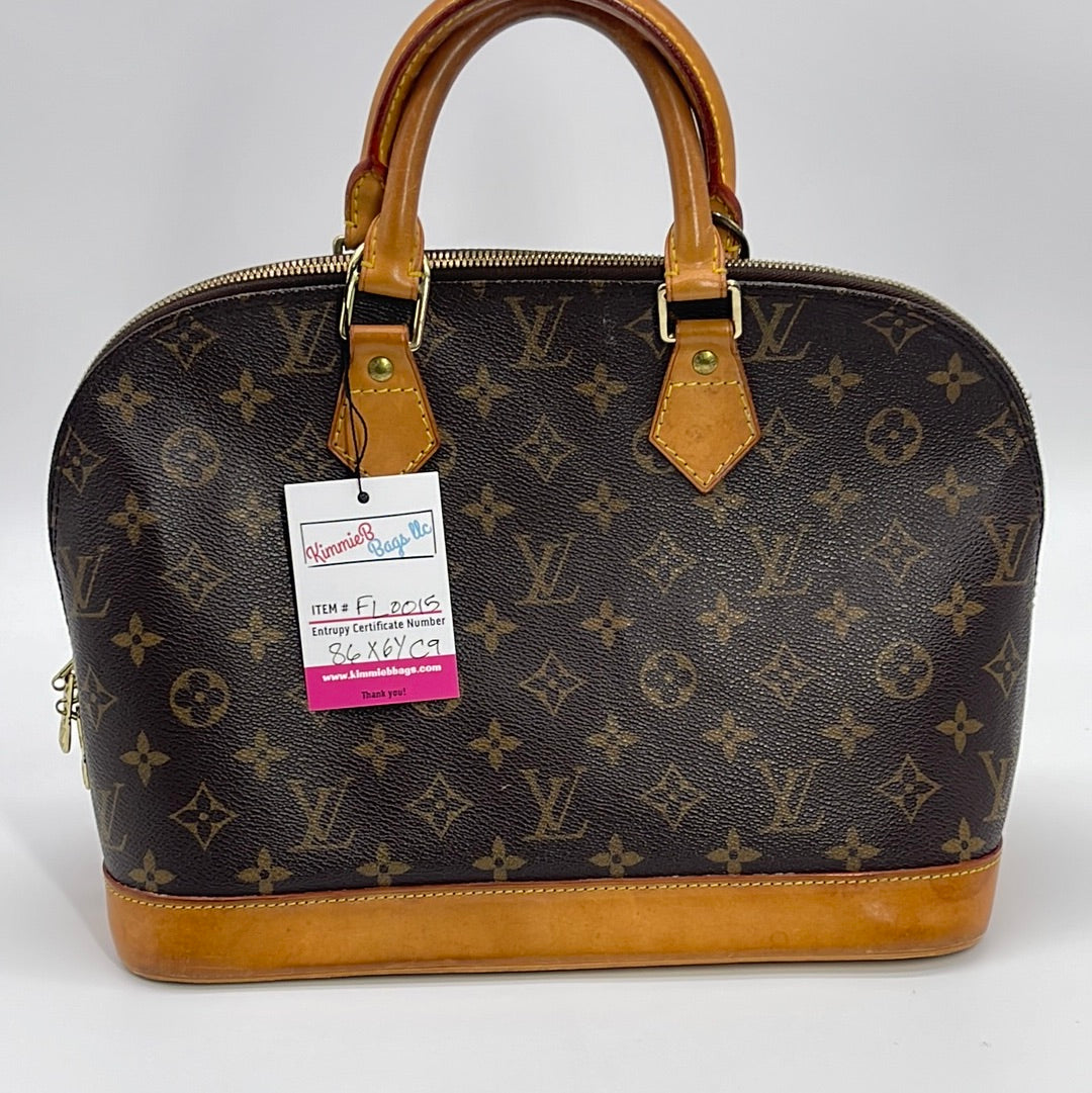 Louis Vuitton, Bags, Preloved Lv Mono Alma Bag