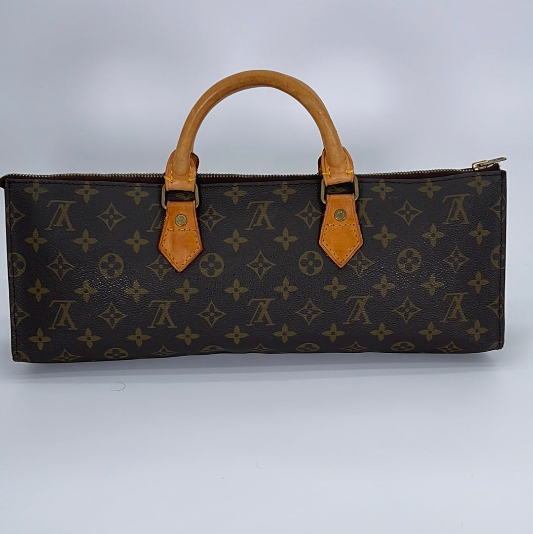 Louis Vuitton, Authentic Vintage Monogram Sac Triangle Bag Handbag Leather
