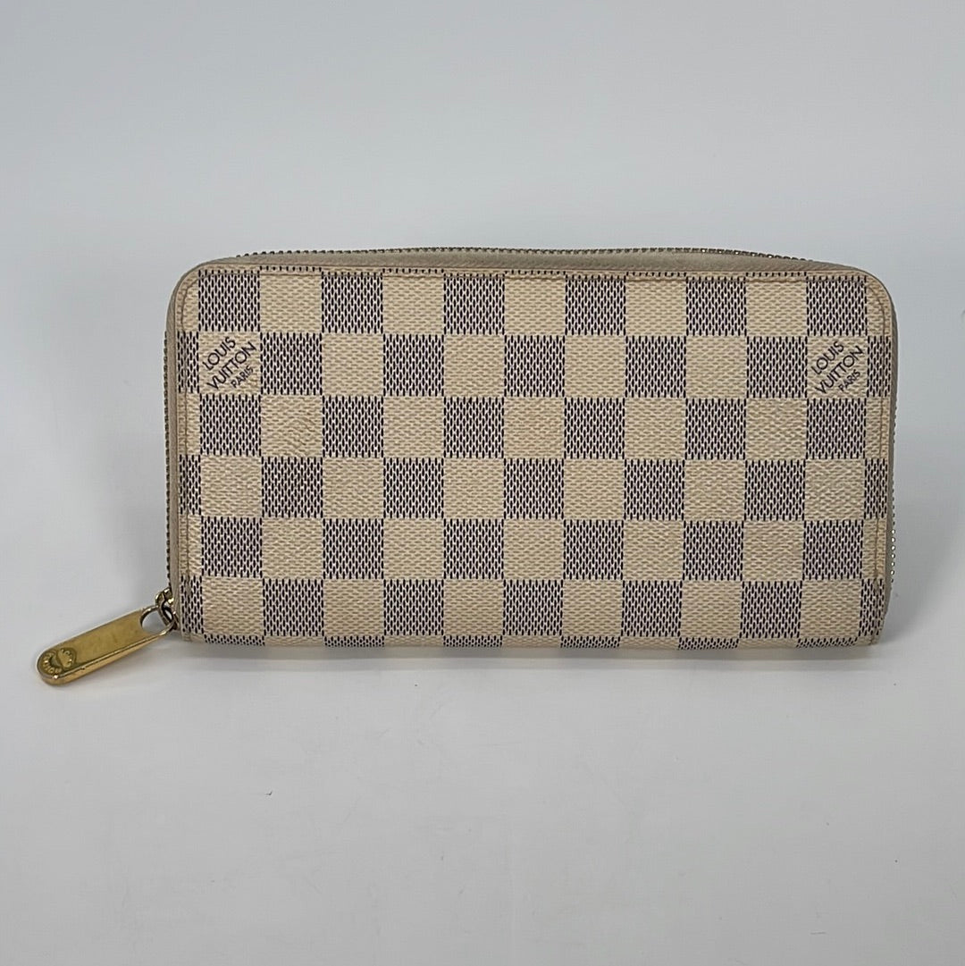 Louis Vuitton Zippy Compact Wallet Damier Azur - Luxury Helsinki