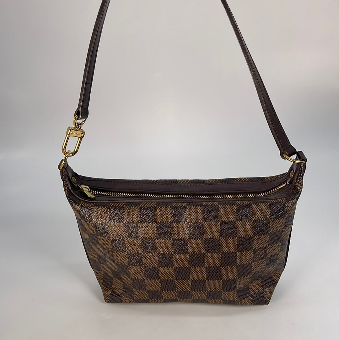 Louis Vuitton Damier Ebene Navona Pochette Shoulder Bag - With Love luxury