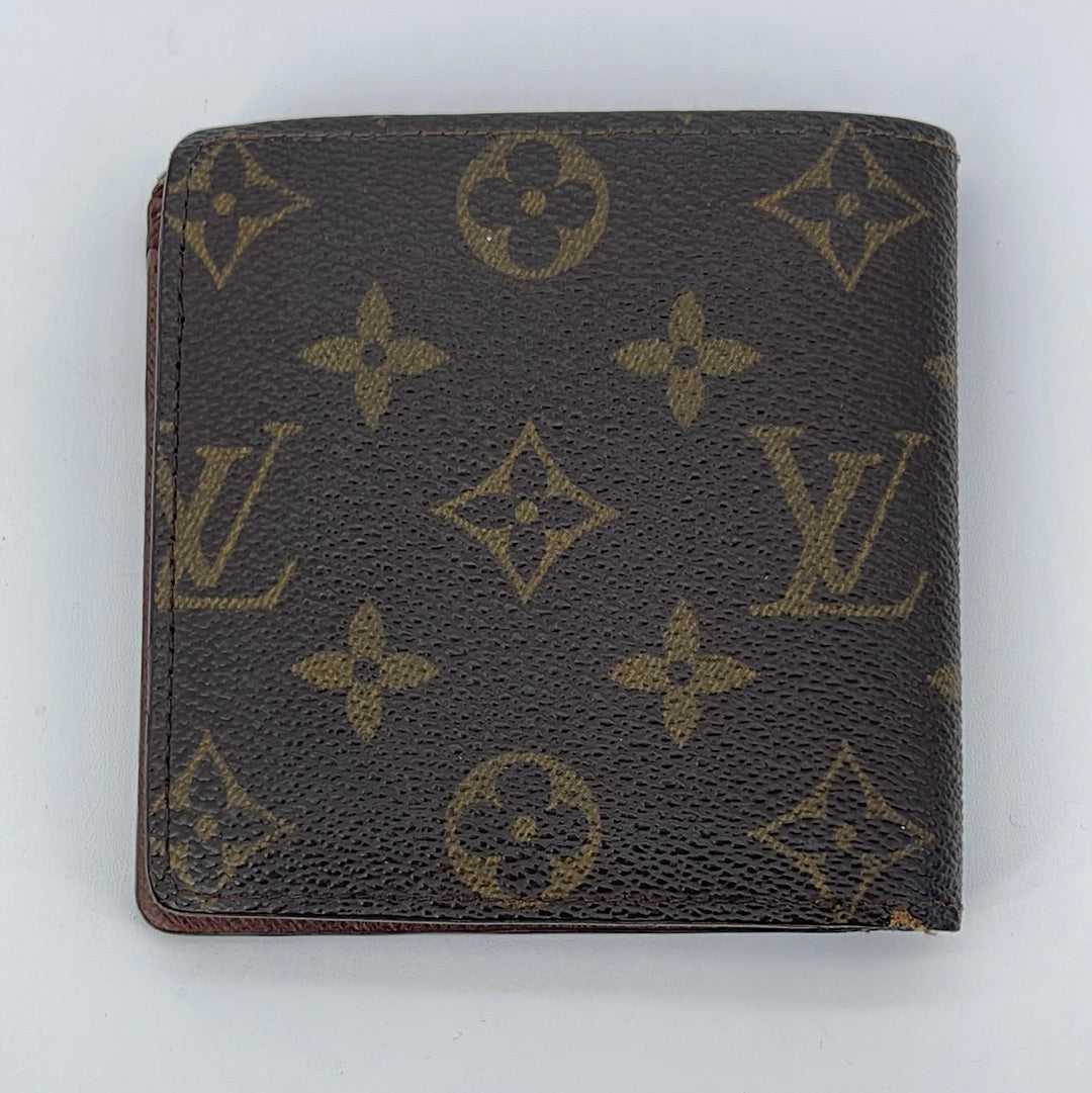 Louis Vuitton Small Wallet Bifold Monogram Men Used Condition